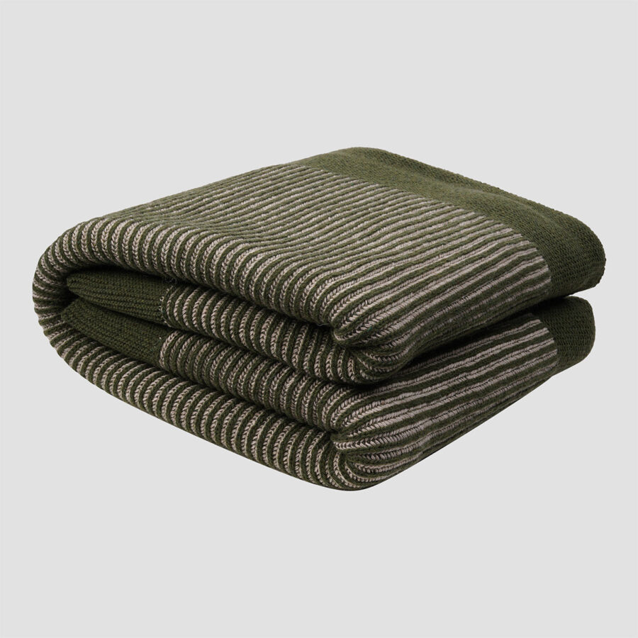 Vitatone Knitted Throw – Cedar Green - Image 2