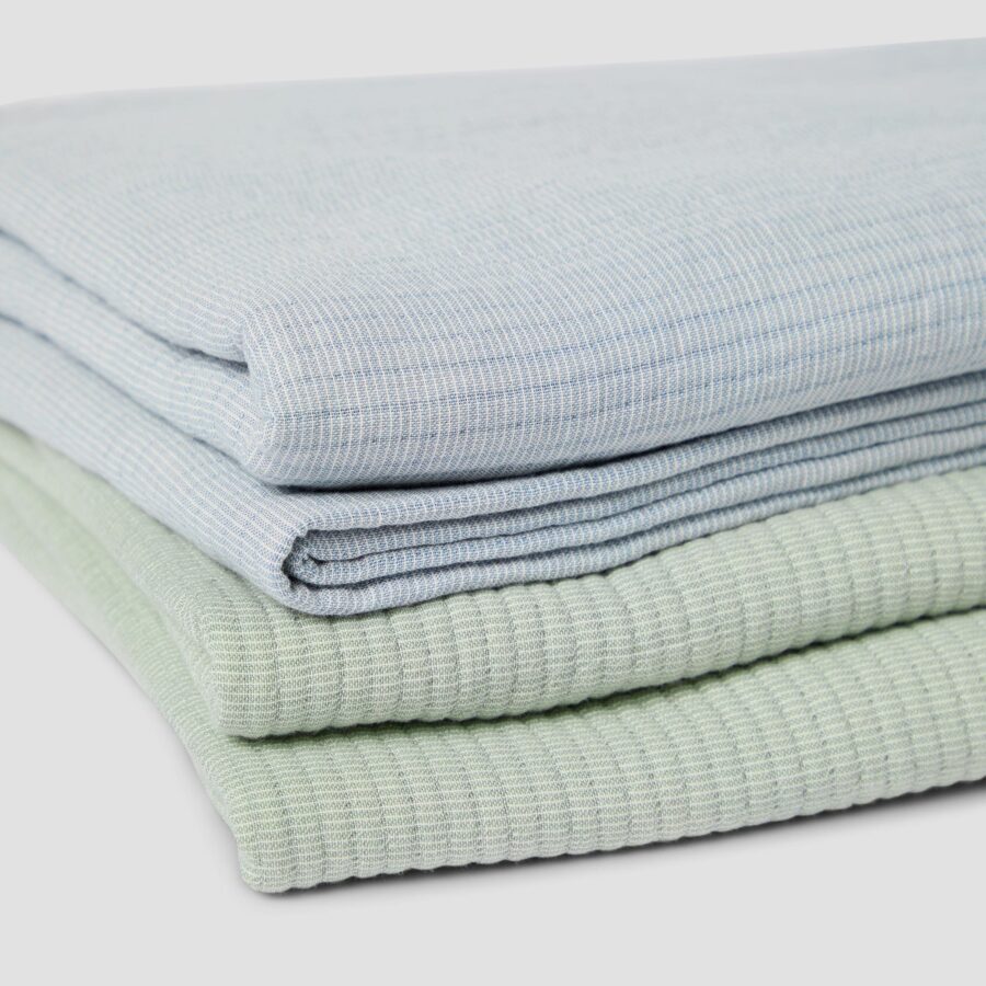 Vitatone Cotton Textured Throw – Dusk Blue - Image 2