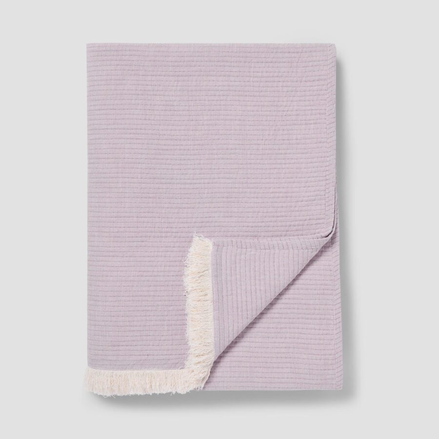 Vitatone Cotton Textured Throw – Elderberry - Image 2
